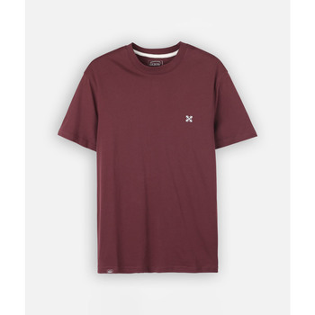 Oxbow T-shirt Korte Mouw  Effen geborduurd T-shirt met 4 flarden borduursel TEBAZ