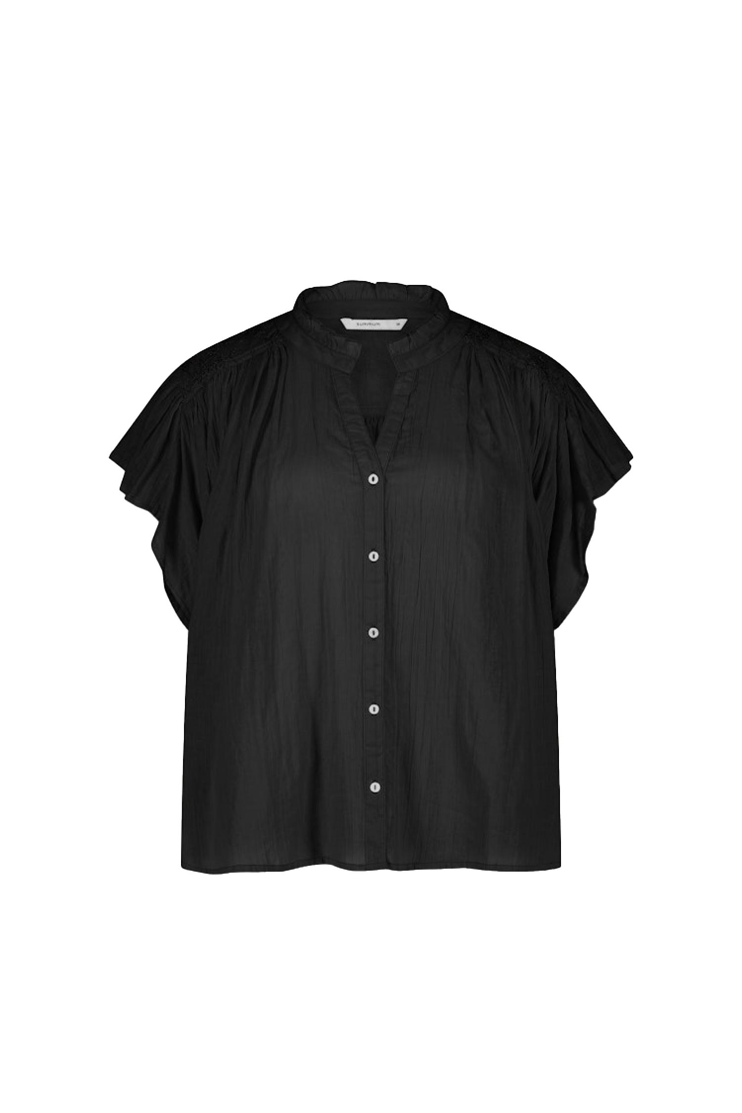 Summum 2s3276-12246 blouse crinkled thin gauze