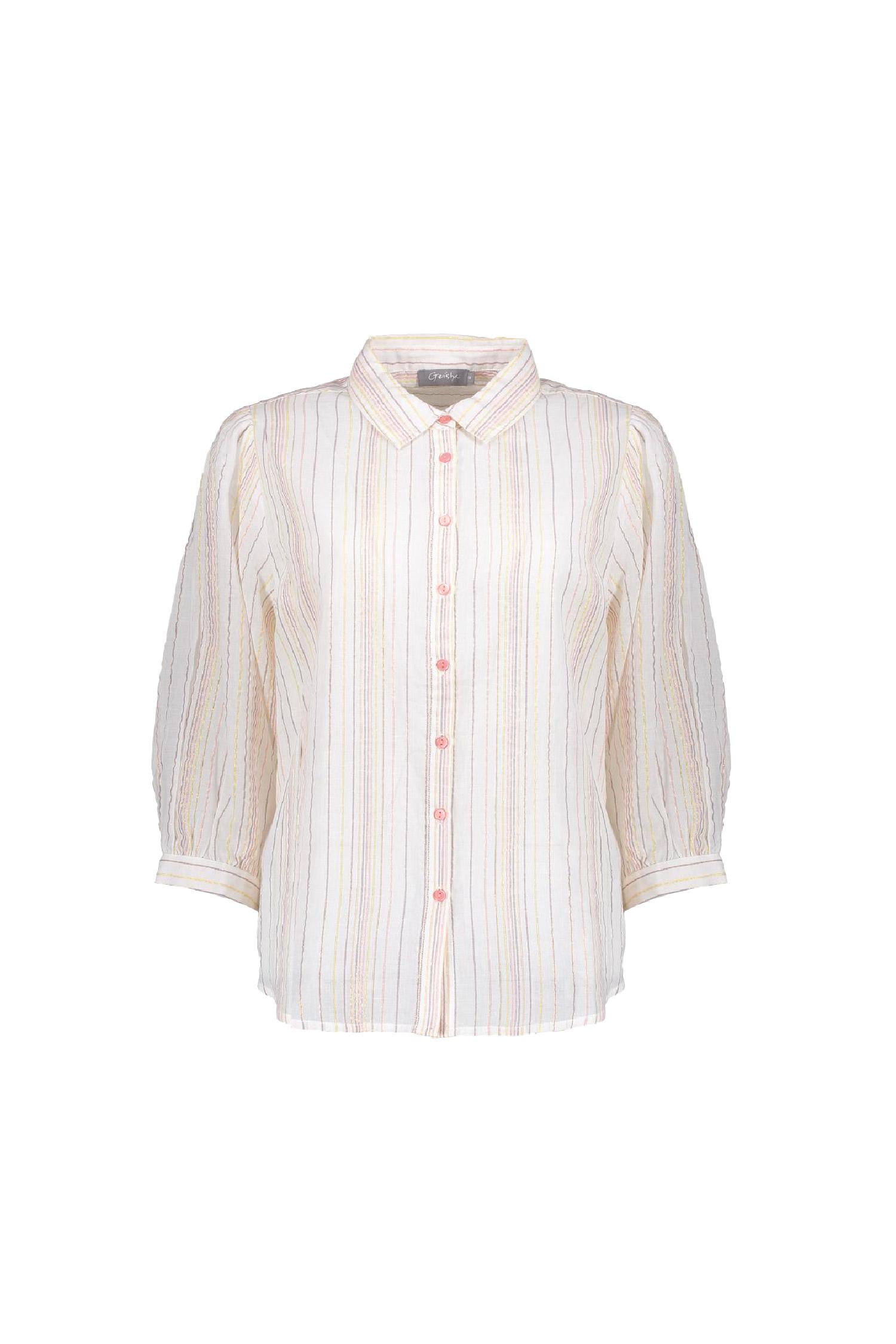 Geisha 53360-81 blouse lurex striped