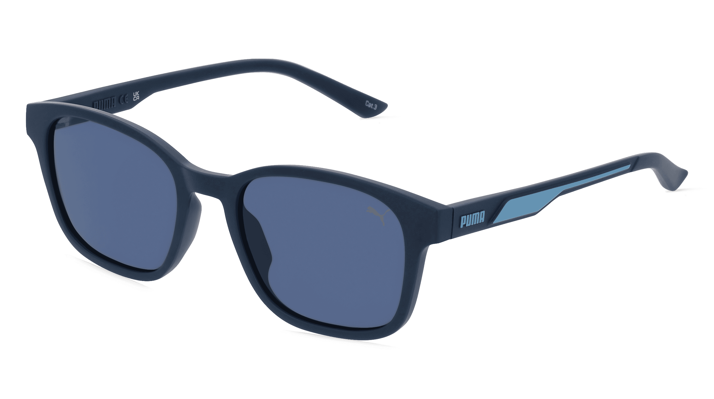 PUMA PU0385S Mannen Zonnebril, Blauw donker