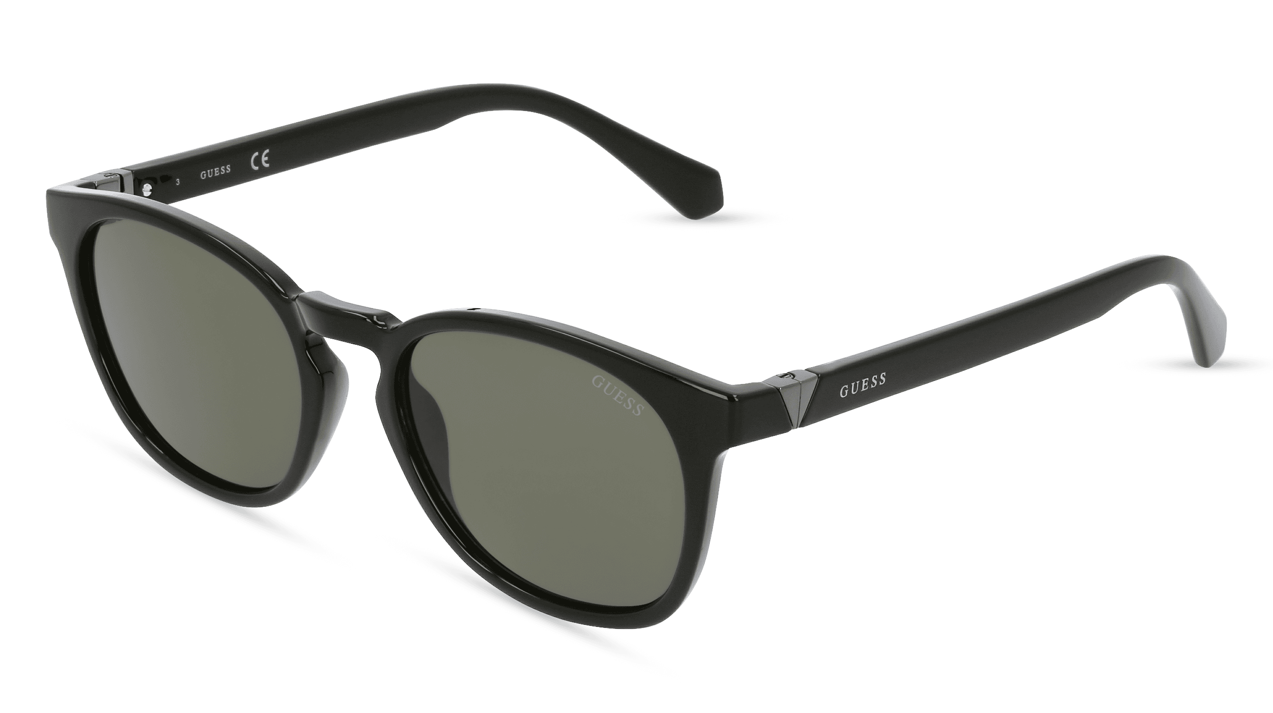 GUESS GU00045 Mannen Zonnebril, Zwart glanzend