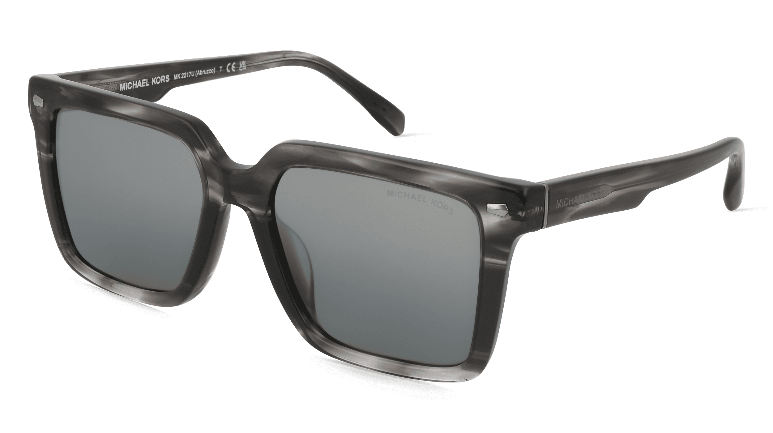 Michael Kors 0MK2217U ABRUZZO Mannen Zonnebril, Zwart hoorn