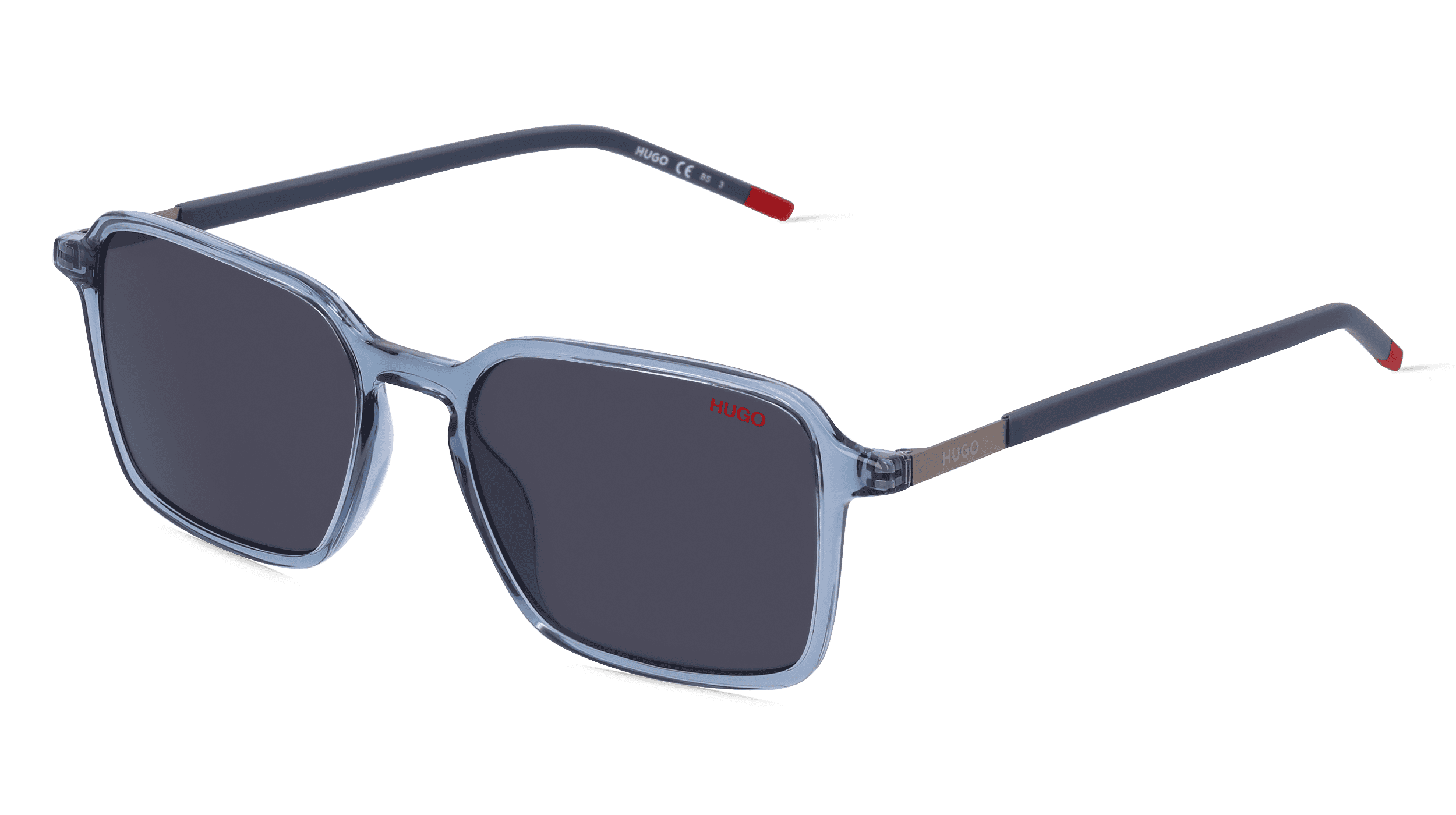 Hugo HG 1228/S Mannen Zonnebril, blauw zilver
