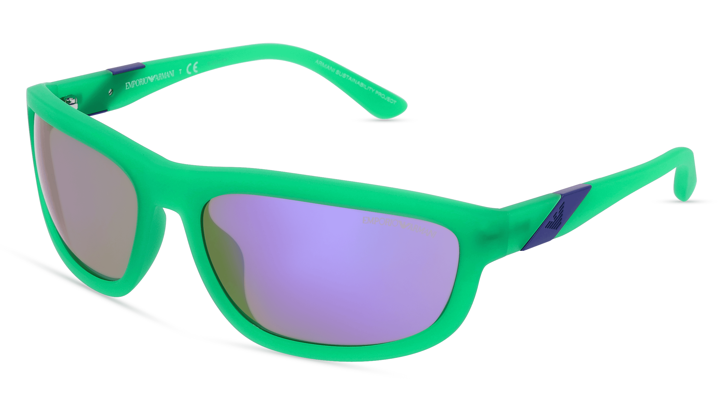 EMPORIO ARMANI EA4183U Mannen Zonnebril, Groen glanzend