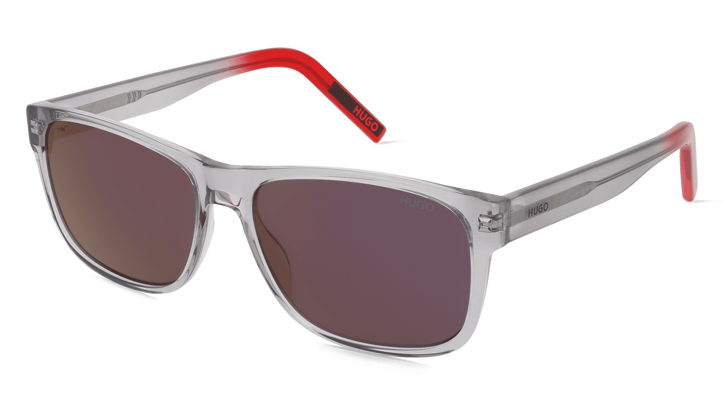 Hugo HG 1260/S Mannen Zonnebril, grijs rood