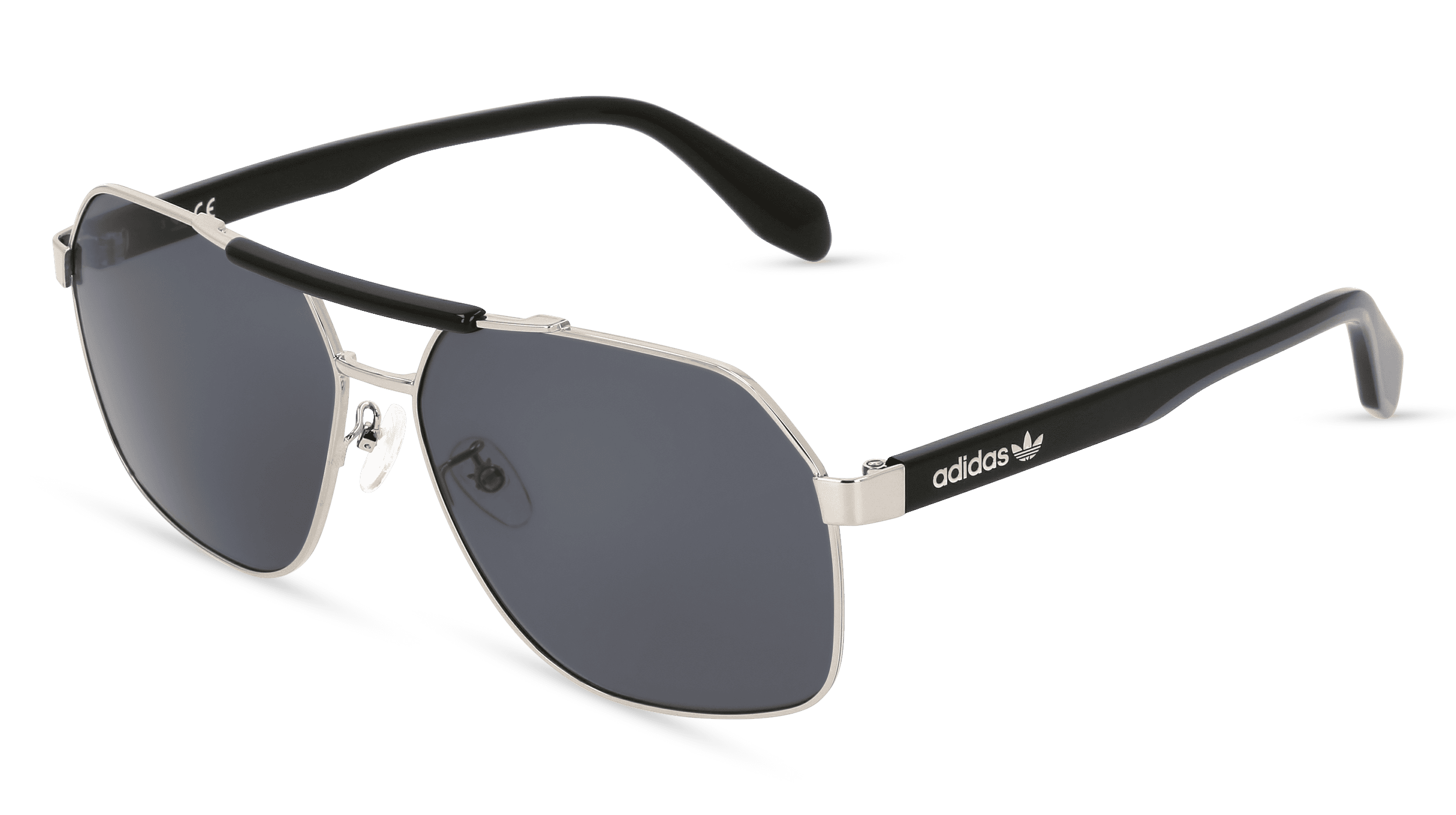 ADIDAS OR0064 Mannen Zonnebril, Zilver glanzend