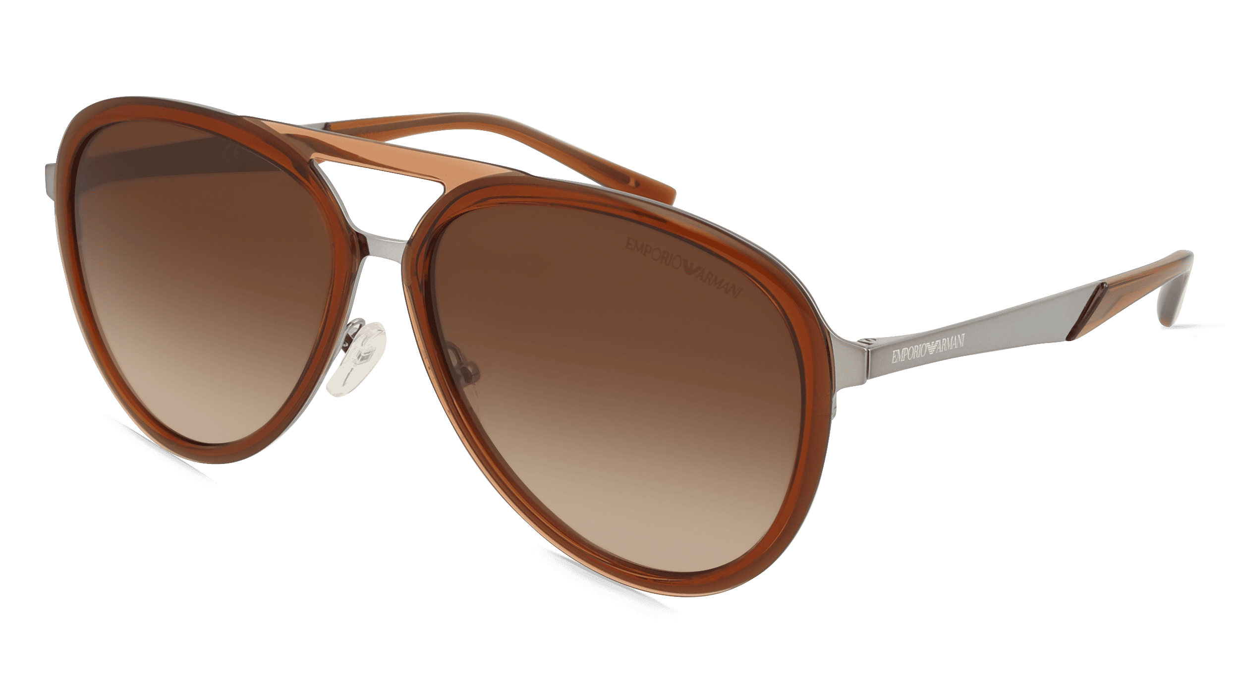 Emporio Armani EA2145 Mannen Zonnebril, bruin transparant