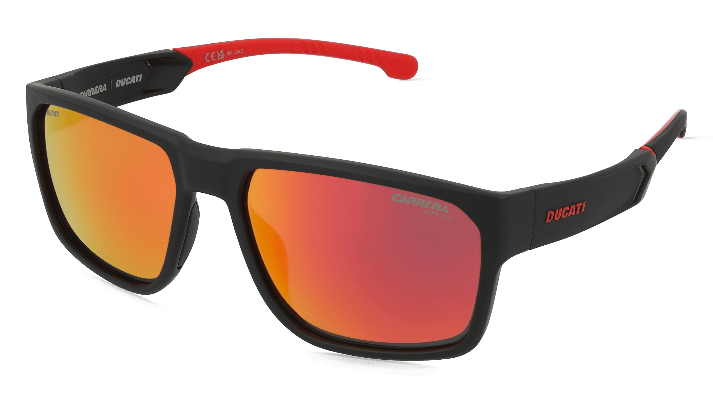 Carrera CARDUC 029/S Mannen Zonnebril, zwart rood