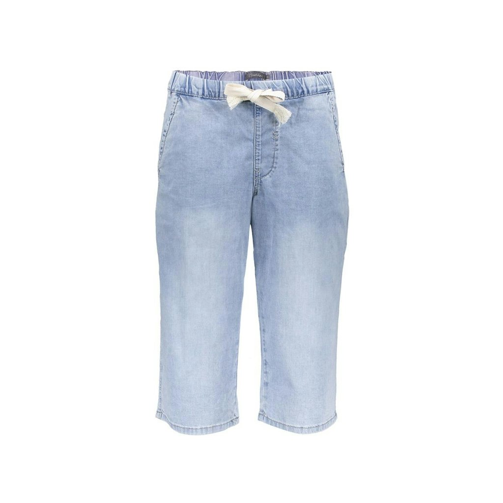 Geisha capri elastic waist 51306-10 830 bleached denim