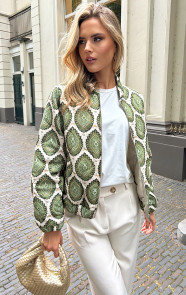 Jurkjes Boho Bomber Jacket Olive Green