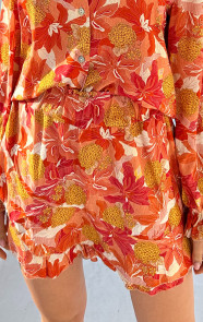 Jurkjes Flower Skort Djedi Oranje
