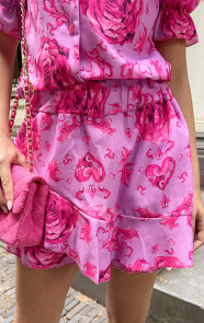 Jurkjes Floral Print Ruffle Skort Lila
