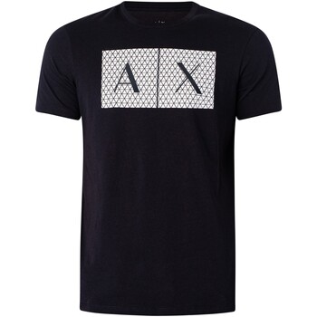 EAX T-shirt Korte Mouw  Slank grafisch T-shirt