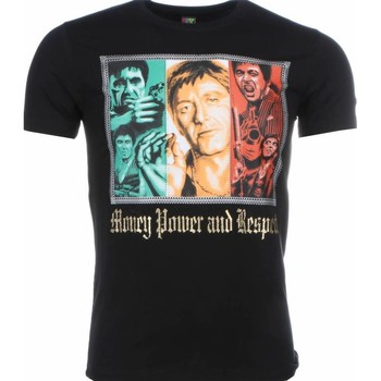 Local Fanatic T-shirt Korte Mouw  Scarface Money Power Respect Print