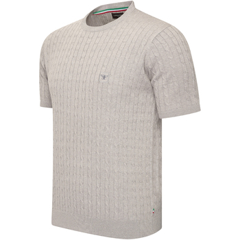 Cappuccino Italia T-shirt Korte Mouw  Loreto Cable Knit Tee