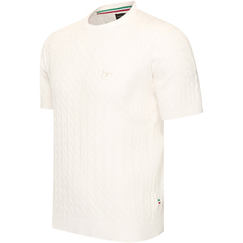 Cappuccino Italia T-shirt Korte Mouw  Loreto Cable Knit Tee