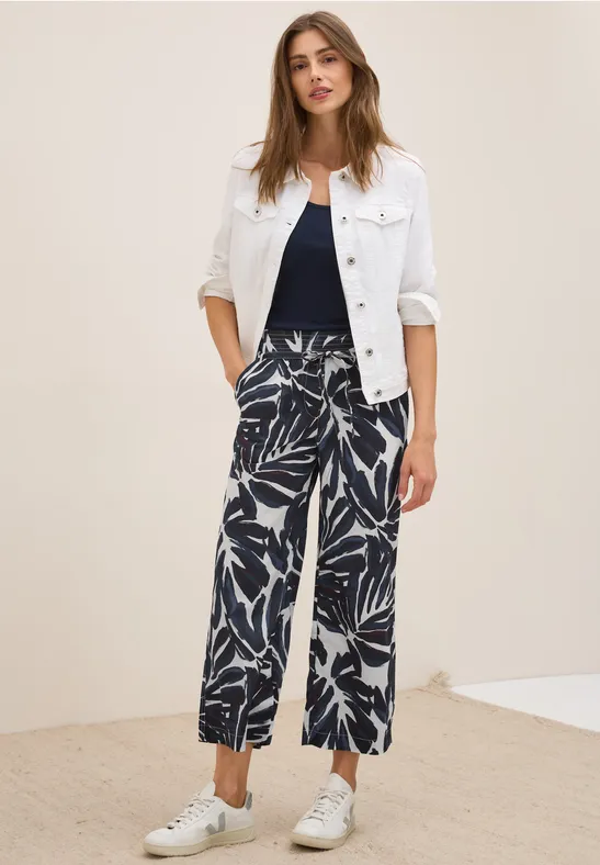 Cecil Broek met gedessineerde Wide Legs