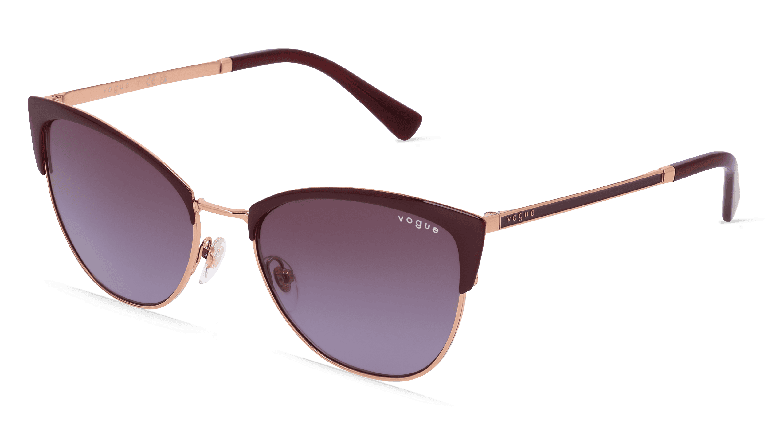 VOGUE VO4251S Vrouwen Zonnebril, Bordeaux rood