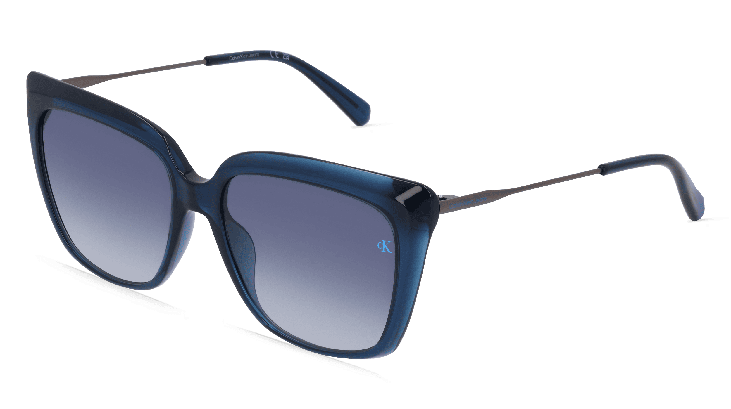 CALVIN KLEIN CKJ22601S Vrouwen Zonnebril, blauw transparant