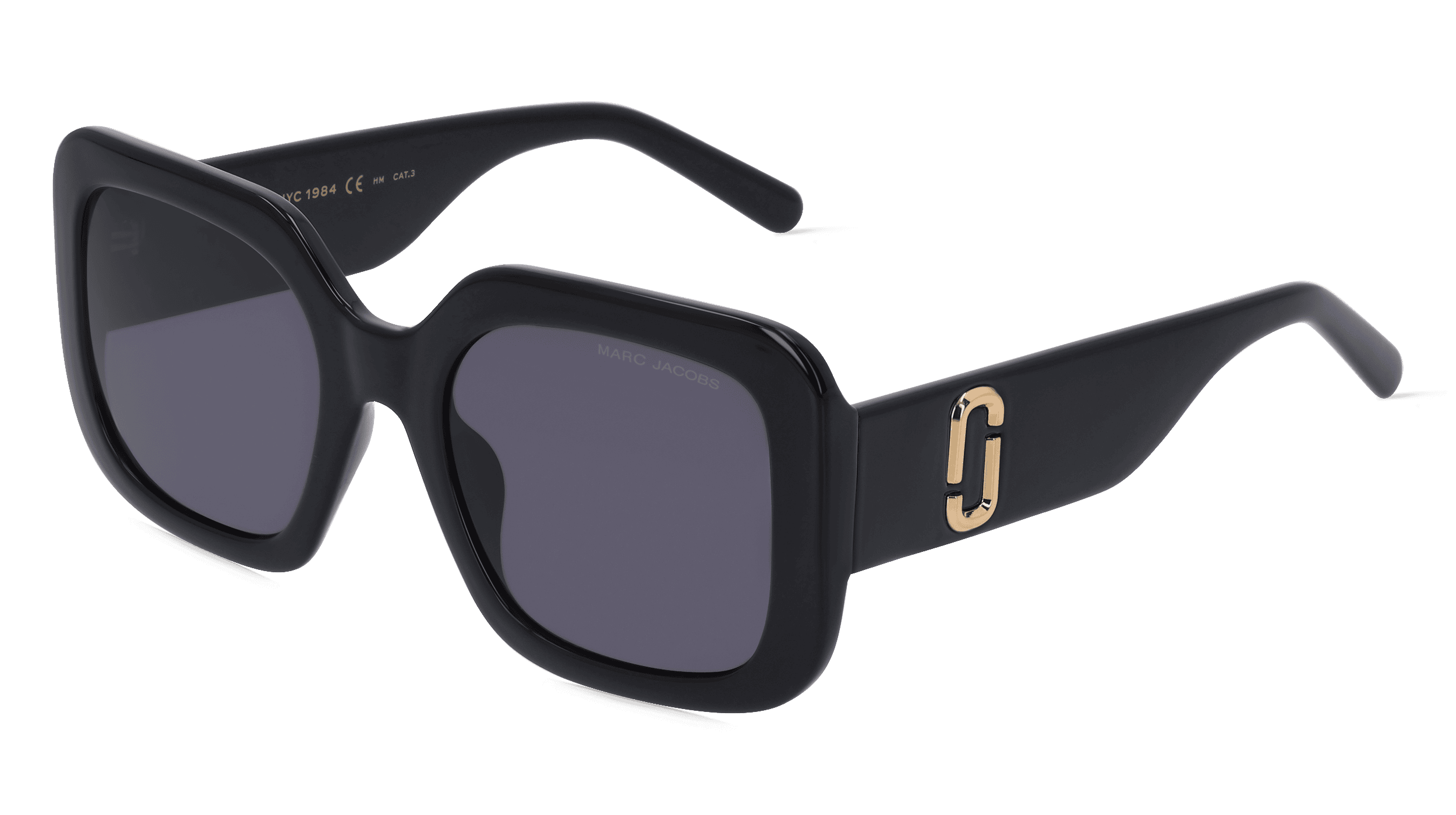 Marc Jacobs 647/S Vrouwen Zonnebril, Zwart glanzend