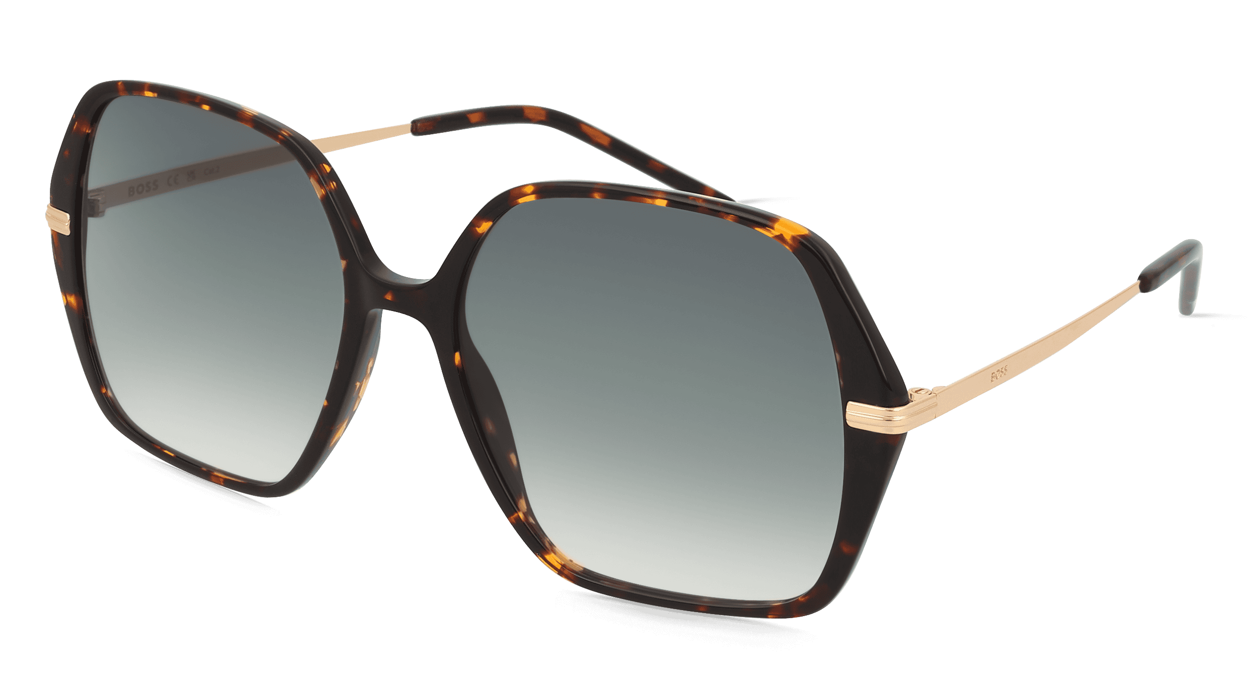 BOSS 1660/S Vrouwen Zonnebril, Havana goud