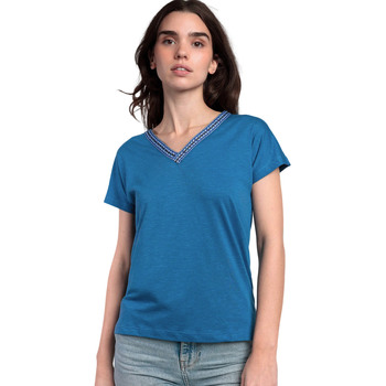 Admas Blouse  T-shirt met slipe mouwen en V-hals Mexico