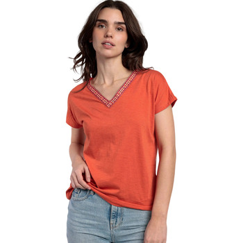 Admas Blouse  T-shirt met slipe mouwen en V-hals Mexico