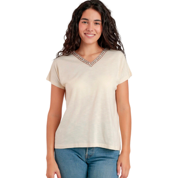 Admas Blouse  T-shirt met slipe mouwen en V-hals Mexico