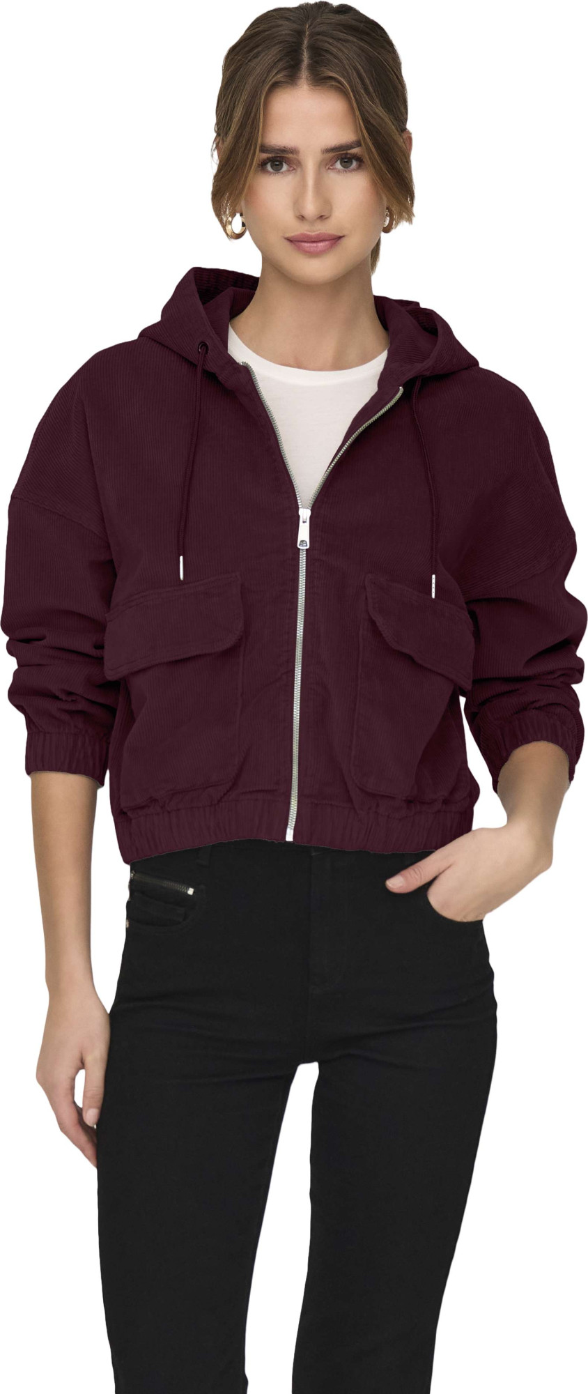 Only Onlkenzie l/s cord jacket pnt noos tawny port