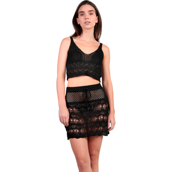 Admas Jumpsui  Strand gehaakte top en slip rokje Total Look