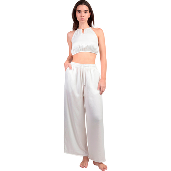 Admas Jumpsui  Zomerse satijnen top en broek Satinee Beach