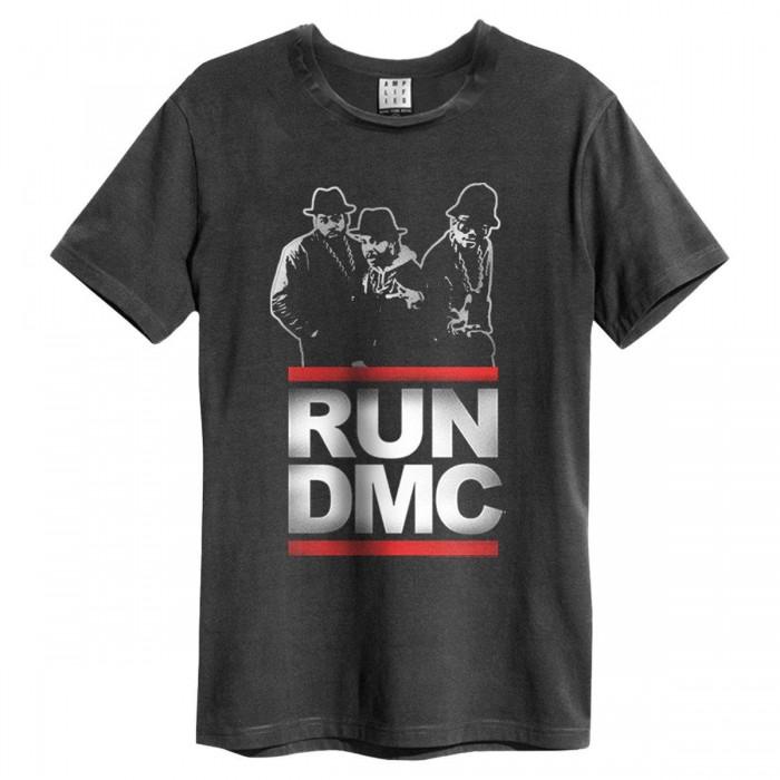 Amplified Versterkt T-shirt voor volwassenen, uniseks, DMC-logo XL houtskool