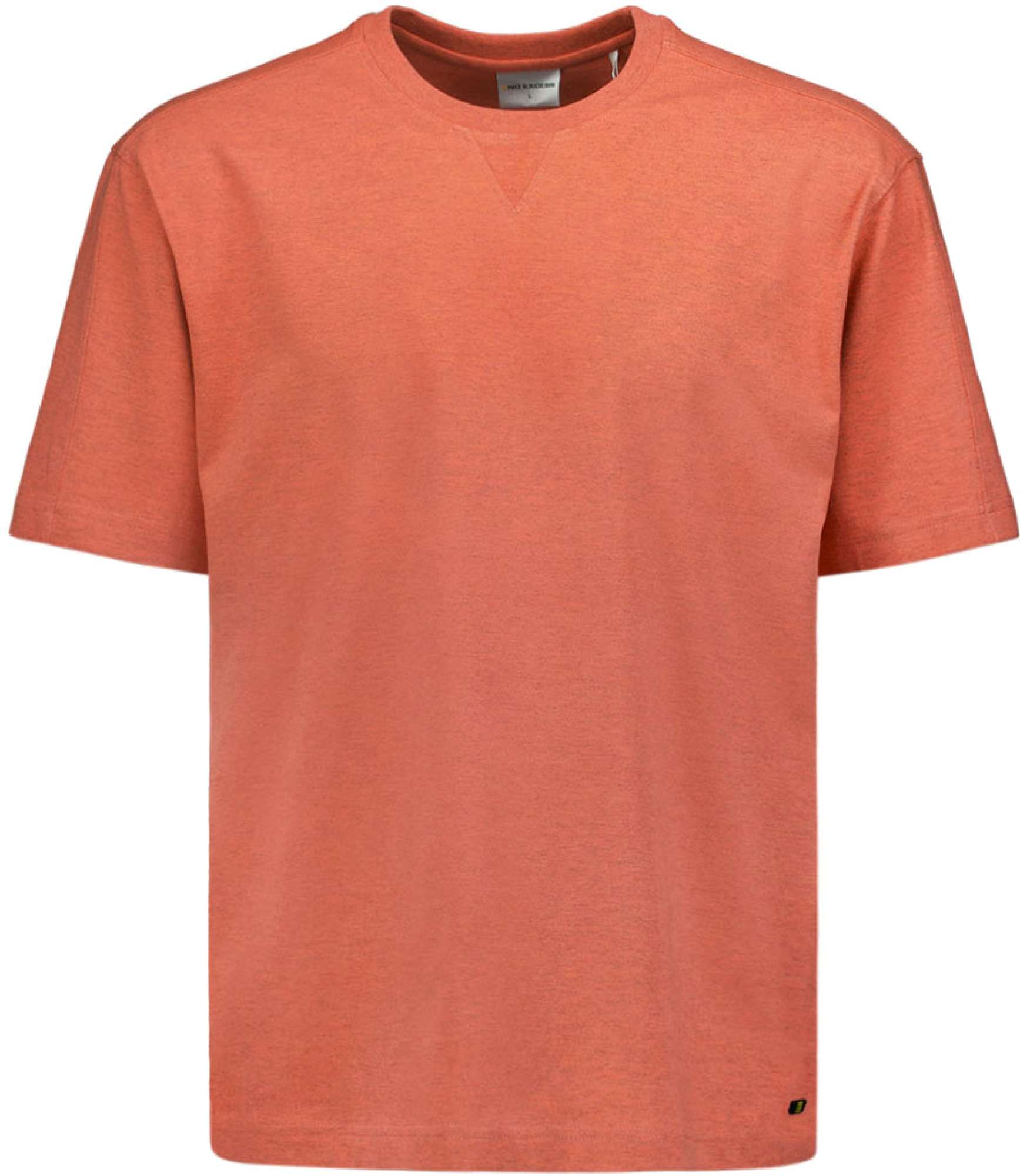 No Excess T-shirt korte mouw ronde hals melange melon