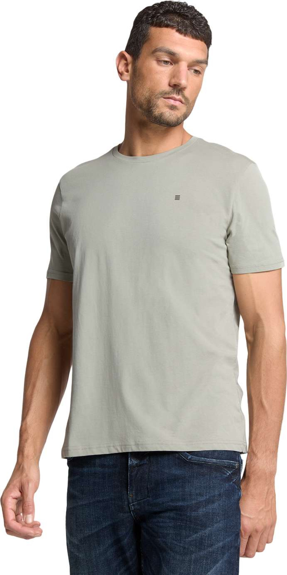 No Excess T-shirt crewneck solid basic smoke