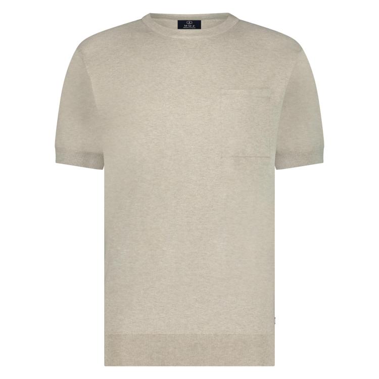 Marco Manzini 25108yv58 yvan knitted t-shirt melange