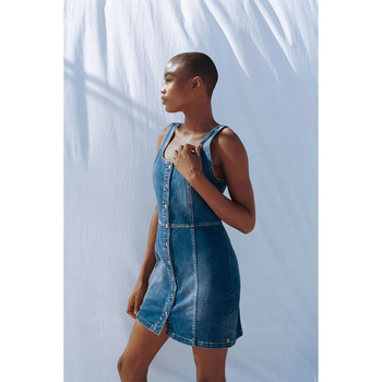 Le Temps des Cerises Jurk  Jurk recht van jeans TIRANA