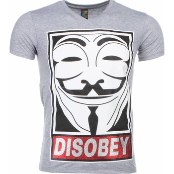 Local Fanatic T-shirt Korte Mouw  Anonymous Disobey Print