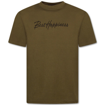 Top Star T-shirt Korte Mouw  Print Grappig Oversized Happiness