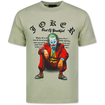 True Rise T-shirt Korte Mouw  Grappig Oversized Joker Print