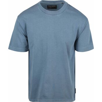 Marc O'Polo T-shirt  Heavy T-Shirt Blauw