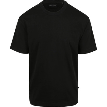 Marc O'Polo T-shirt  Heavy T-Shirt Zwart