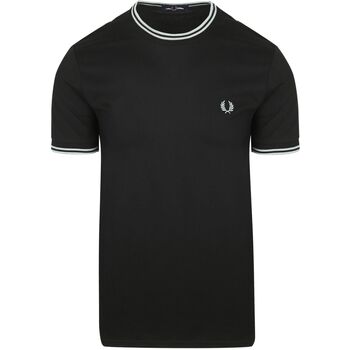 Fred Perry T-shirt  M1588 Twin Tipped T-shirt Zwart