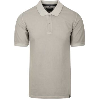 Casa Moda T-shirt  Polo Piqué Garment Dye Grijs