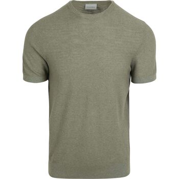 Suitable T-shirt  Piqué T-shirt Linnen Groen