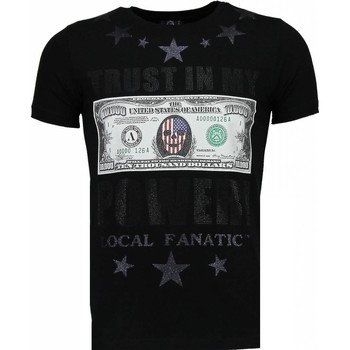 Local Fanatic T-shirt Korte Mouw  Trust In My Power Rhinestone