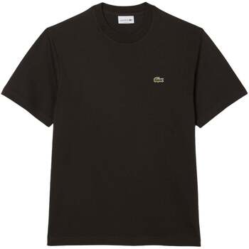Lacoste T-shirt  Classic Fit Cotton T-Shirt Dark Brown