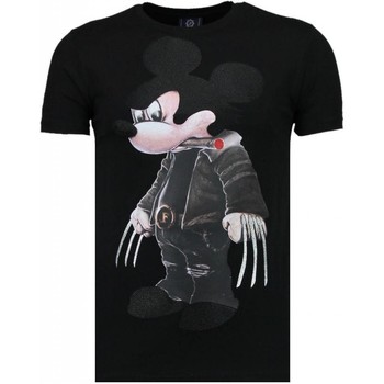 Local Fanatic T-shirt Korte Mouw  Bad Mouse Rhinestone
