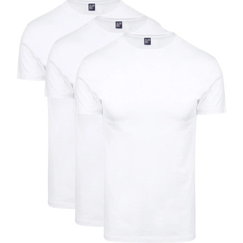 Alan Red T-shirt  Oakville T-shirt Wit (3Pack)