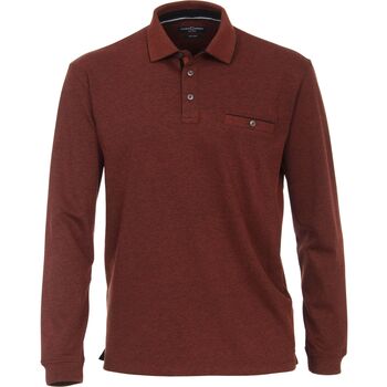 Casa Moda T-shirt  Polo LS Donkerrood