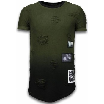Justing T-shirt Korte Mouw  Pictured Flare Effect Long Fi Dual